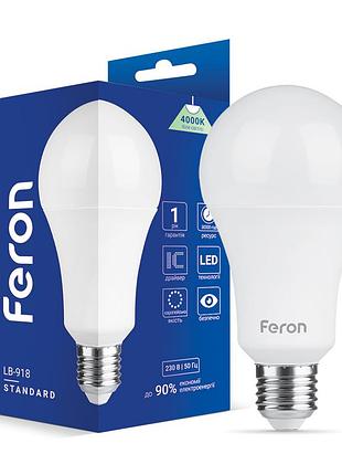 Светодиодная лампа feron lb-918 18вт e27 4000k