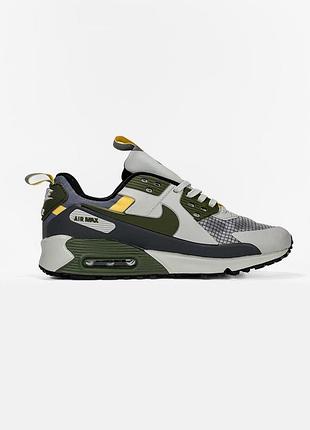 Мужские серые кроссовки nike air max 90 drift green grey х эйр макс 40