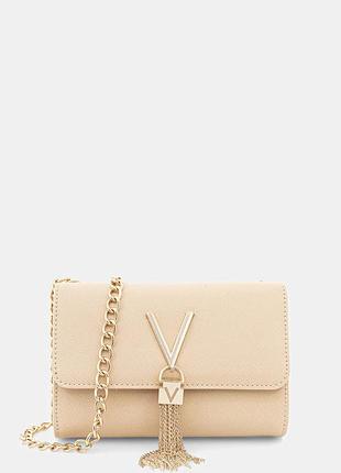 Бежев жіноча сумочкп через плече valentino bags divina