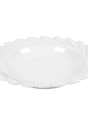 Фарфоровое блюдо diadem mc5598-8 диаметром 20 см. белое