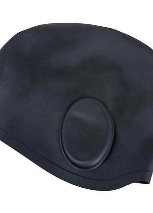 Шапка для плавания aqua speed ear cap volume 604755 черный osfm 284-07 (оriгинал)