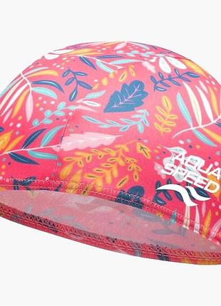 Шапка для плавання aqua speed baby cap print 61718 рожевий, жовтий дет 756-03 (оригінал)