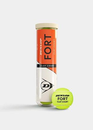 Мячи для тенниса dunlop fort clay court 4b (оriгинал) 601613