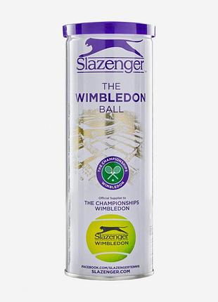 Мячи для тенниса slazenger wimbledon ultra-vis + hydroguard 3b 3шт. 340939 (орригинал)