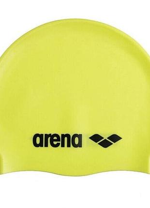 Шапка для плавания arena classic silicone желтый уни osfm 91662-107 (оriгинал)