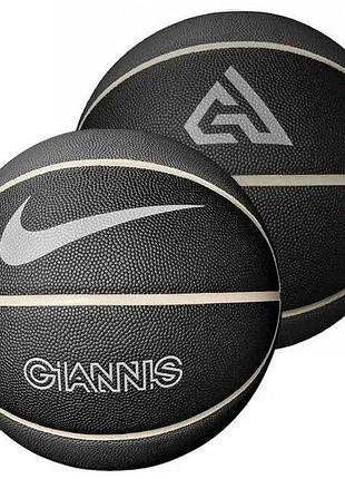 М'яч баскетбольний nike giannis all court black/gray size 7