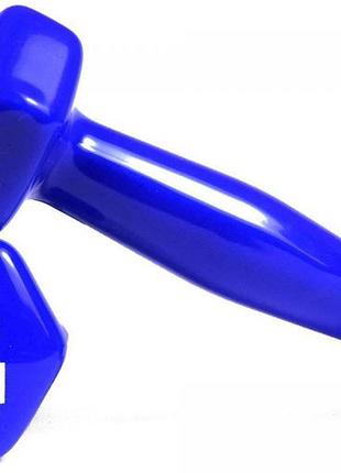 Гантели для фитнеса с виниловым покрытием 2шт godo gd-0.5bl