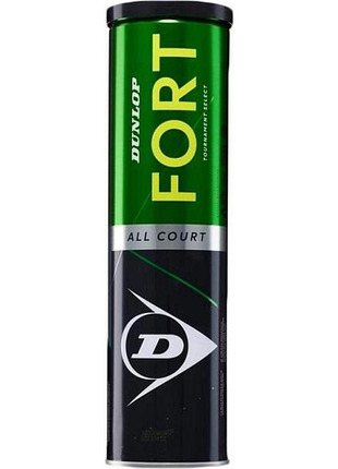 Мячи для тенниса dunlop fort ts металлическая банка 4 шт (оriгинал) 601316