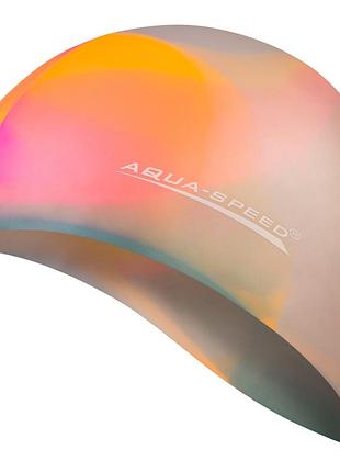 Шапка для плавания aqua speed bunt 4045 мультиколор уни osfm 113-50 (орригинал)