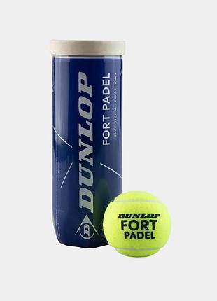 Мячи для падл-тениса dunlop fort padel 3pet 601555 (оriгинал)