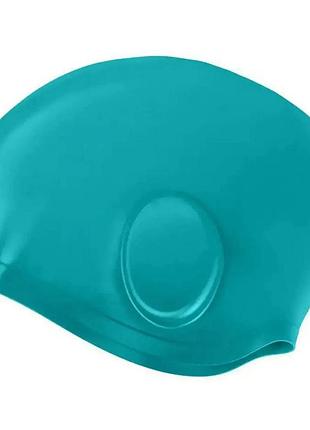 Шапка для плавания aqua speed ear cap volume 61505 бирюзовый osfm 284-11 (орригинал)