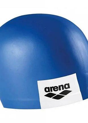Шапка для плавания arena logo moulded cap синий уни osfm 001912-211 (орригинал)