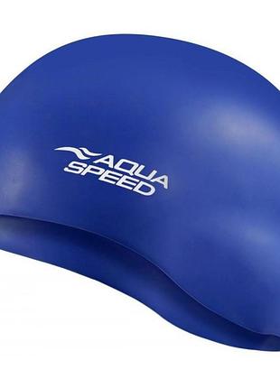 Шапка для плавания aqua speed mono 6189 синий уни osfm (оriгинал) 111-01