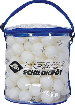 Шарик для настольного тенниса donic jade poly 40+ spare time ball белый поштучно (оригинал) 608501