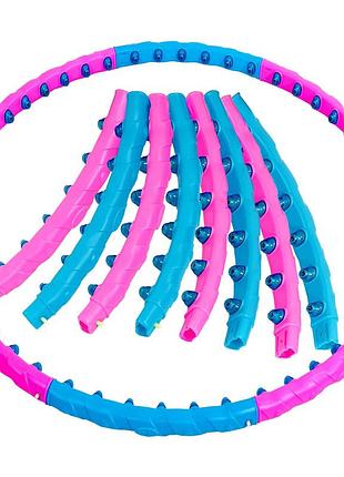 Обруч массажный хулла хуп hula hoop js-6011 8 секций