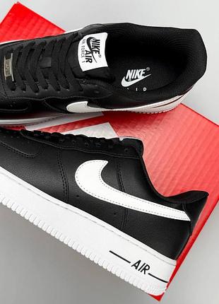 Nike air force 1 low black on white
