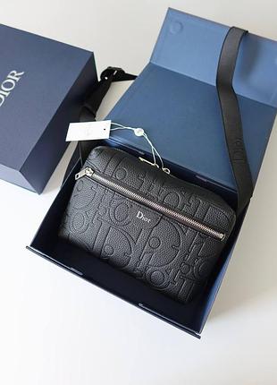Christian dior rider zipped messenger bag