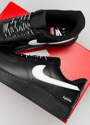 Nike air force 1 low supreme black white