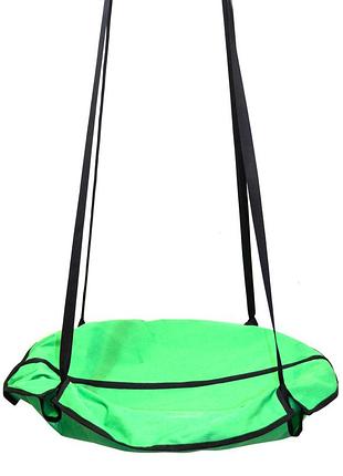 Підвісна гойдалка «лелече гніздо» light green (салатовий) kk-01lgr