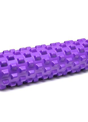 Ролер для йоги та пілатесу grid bubble roller gemini power g0010-pur