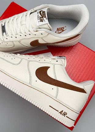 Nike air force 1 low white brown