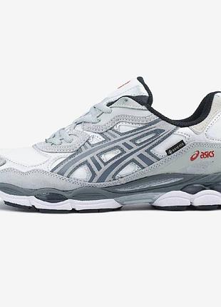 Asics gel-nyc white steel grey gore-tex