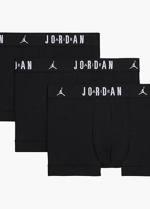 Труси-боксерки jordan jhm mens flight cotton 3pk tru jm0693-023 s
