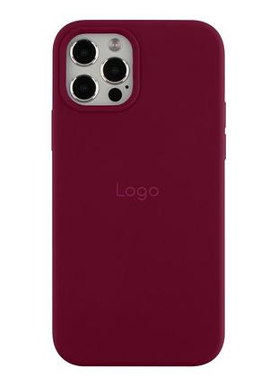 Чехол silicone case (aa) для iphone 12/ iphone 12 pro plum