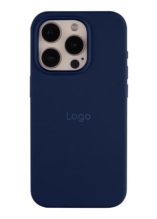 Чехол silicone case full size (aa) для iphone 15 pro max deep navy