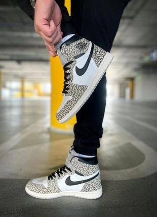 Нереально крутые кроссы jordan white cement р.42, 26.5 см