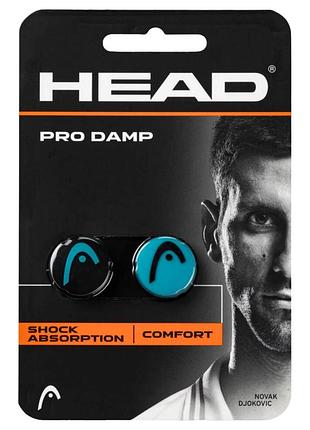 Віброгасники для тенісної ракетки head pro damp, 2 шт., чорно-сині 285515-bkbl (оригінал)