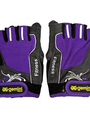 Рукавички для фітнесу gemini gk-1002-pur m