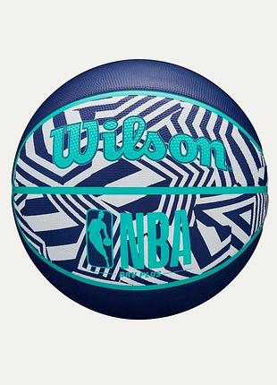 М'яч баскетбольний wilson nba drv plus dazzle camo bskt indigo розмір 6 wz3016102xb6 (оригінал)