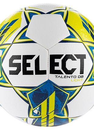 Футбольний м'яч select talento db v23 4 біло-жовтий 077486-400/4wy (оригінал)