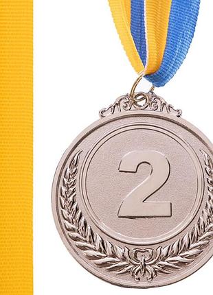 Медалі зі стрічкою 2 місце 6,5см c-3968-2