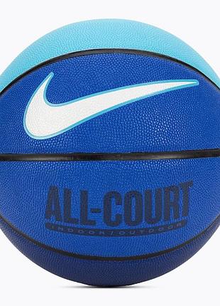 Мяч баскетбольный nike everyday all court 8p deflated hyper royal/deep royal blue/baltic bl размер 7 n.100.4369.425.07 (оriгинал)