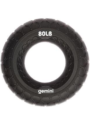 Эспандер кистевой кольцо силикон gemini gi-3999-80lb нагрузка 36кг черный