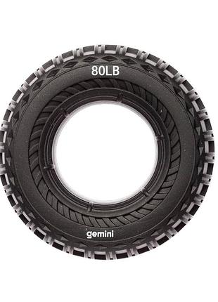 Эспандер кистевой кольцо силикон gemini gi-3993-80lb нагрузка 36кг черный