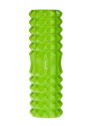 Роллер для занятий йогой и пилатесом gemini hard gy-2000gr 30см*9,5см зеленый