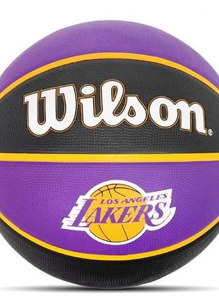 М'яч баскетбольний wilson nba team tribute los angeles lakers 295 size 7 wtb1300xblal (оригінал)