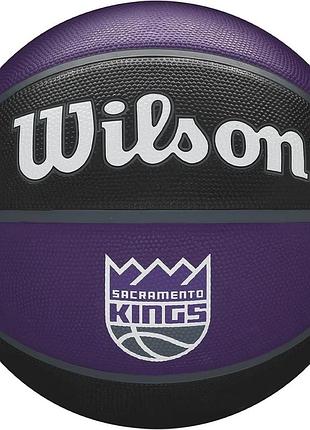 Баскетбольный мяч wilson nba team tribute sac kings размер 7 wtb1300xbsac (оriгинал)