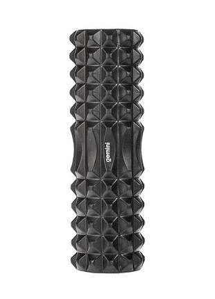 Роллер для занятий йогой и пилатесом gemini hard gy-2000bk 30см*9,5см черный