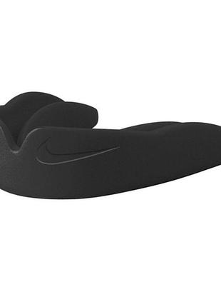 Капа боксерская nike custom fit strapless mg black/black osfm черная уни osfm (оriгинал) n.100.0921.001.os