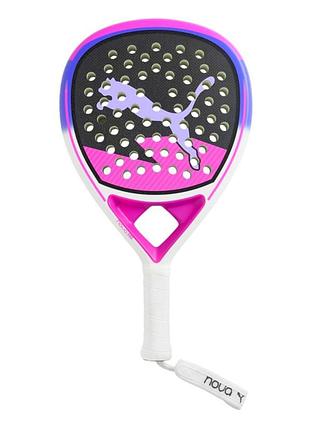 Ракетка для падел-тенісу puma nova padel pro black/pink/white (оригінал) 049042-01