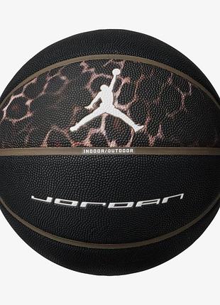 Баскетбольный мяч nike jordan ultimate 2.0 8p graphic спущен оливково-серый/белый размер 7 (орригинал)
