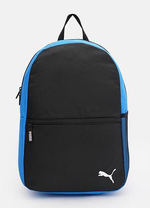 Рюкзак puma teamgoal backpack core 17l чорно-синій унісекс 12x30x42см 090238-02 (оригінал)