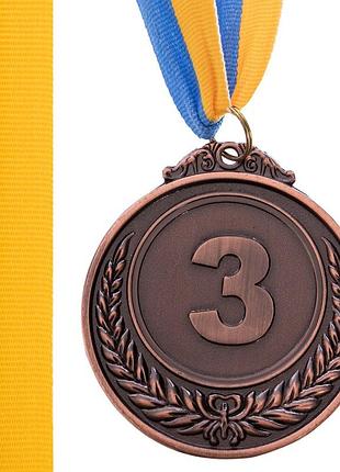 Медали с лентой 3 места 6,5см c-3968-3
