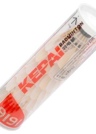 Воланчик перовий kepai білий, 6шт у тубі