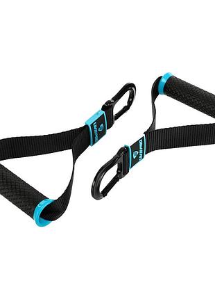 Ручки с карабинами для эспандеров, резинок и тренажеров fit hook handles liveup 2шт черный lp8706