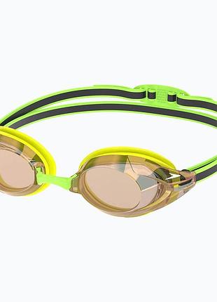 Окуляри для плавання speedo vanquisher 3.0 mirrored зелений, жовтий osfm 8-00473417218 (оригінал)